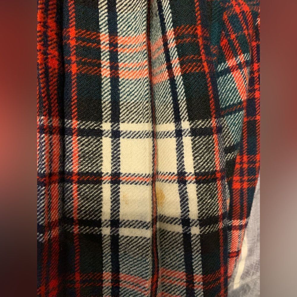 Vintage Red Tartan Plaid maxi wrap skirt size S‎ - Picture 4 of 10
